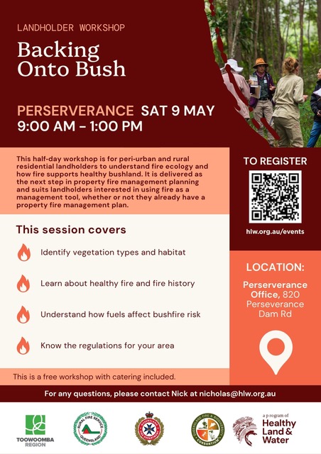 Landholder workshop 9 May Landholder workshop 9 May